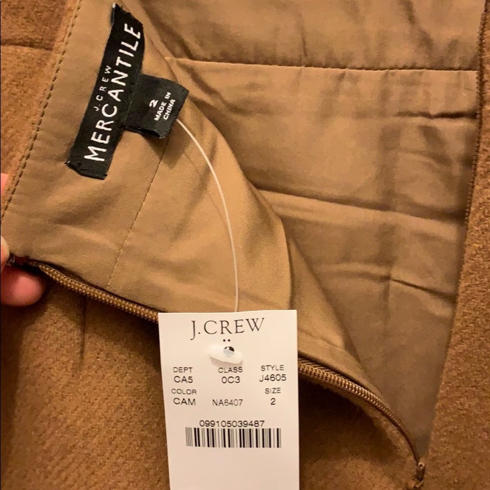 NWT J Crew Double Serge Wool Skirt - Picture 4 of 7